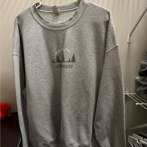 Gildan Gray Crewneck Men's Sweater